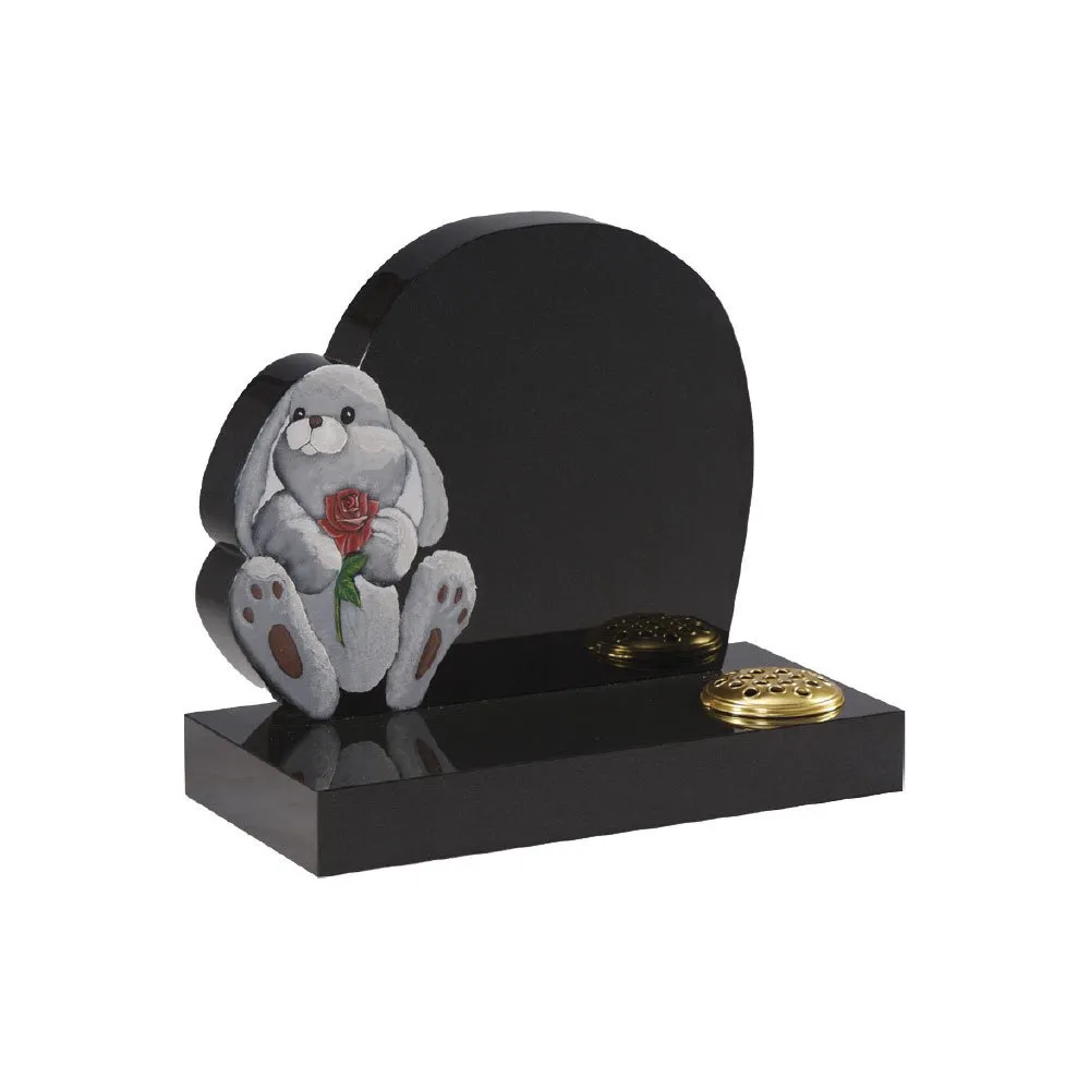 Black-Granite-Childrens-Memorial-with-Painted-Rabbit.webp
